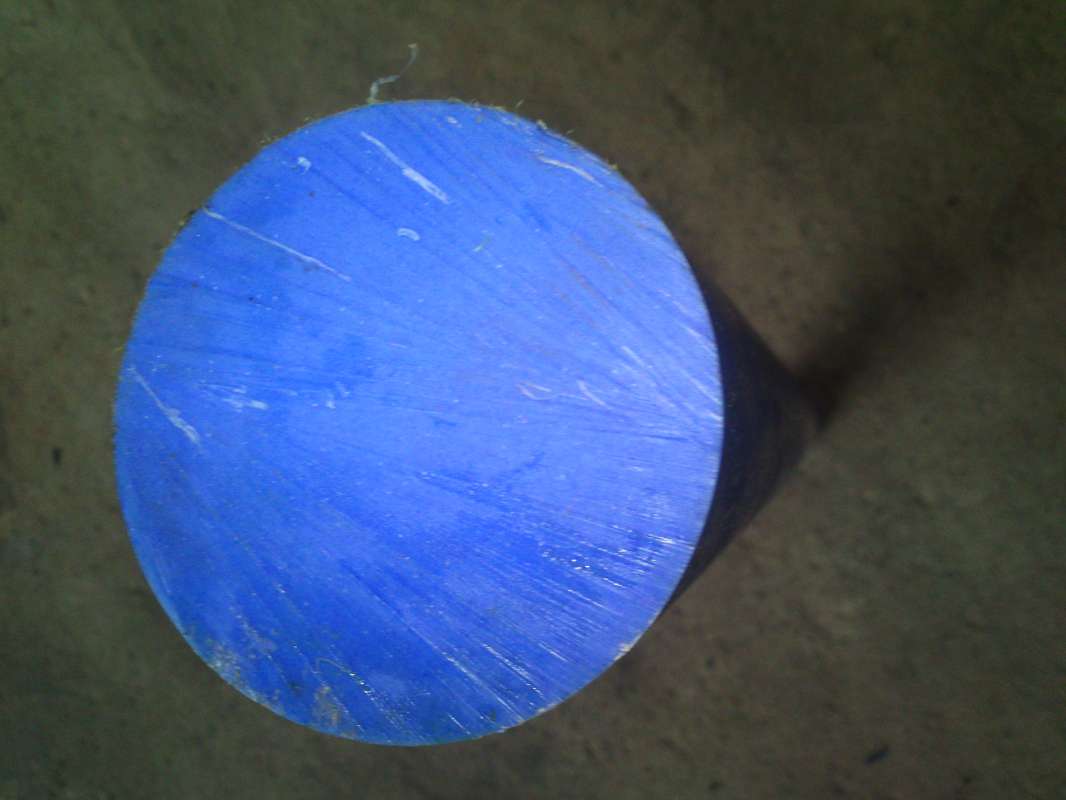 PA6 PA6G APA silon POM PTFE silonové tyče desky alkalický polyamid silon PA6 G Tyče průměr 70 mm - PA6G barva modrá plmont